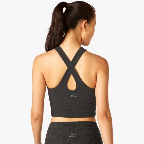 Beyond Yoga Other - Beyond Yoga Spacedye Studio Cropped Tank Built-in Sports Bra Darkest Night